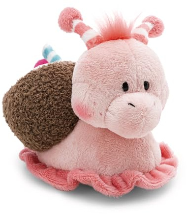 Kuscheltier Schnecke Kokosnuss 15cm - rosa - Stofftier aus weichem Plüsch, niedliches Plüschtier zum Kuscheln und Spielen, für Kinder & Erwachsene, tolle Geschenkidee | 62890