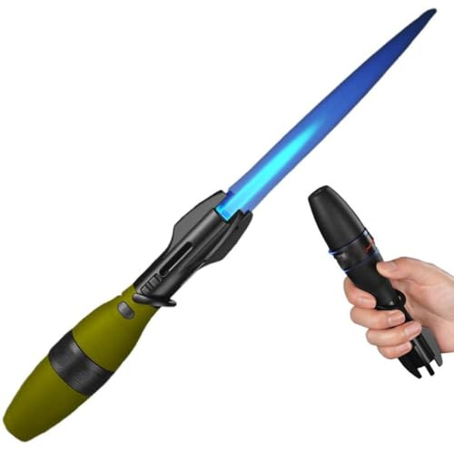Creative Rocket Fidget Lighter, Kreatives Raketen-Fidget-Feuerzeug, Einstellbare Blauer Flamme Winddichtes Sturmfeuerzeug Abschließbar, Gas Nachfüllbar für BBQ, Outdoor Camping (Grün)