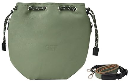 Wigento Für DJI Neo 2 DJ-65 wasserdichte Crossbody Tasche Kordelzug Olivgrün