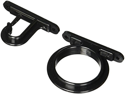 DU-BRO Fishing Rod Holders, Storage Rack for Boat, Garage, Truck or Cabin, Width 2 5/8”, Black