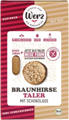 Braunhirse Taler mit Schokolade, glutenfrei 1 x 150 g