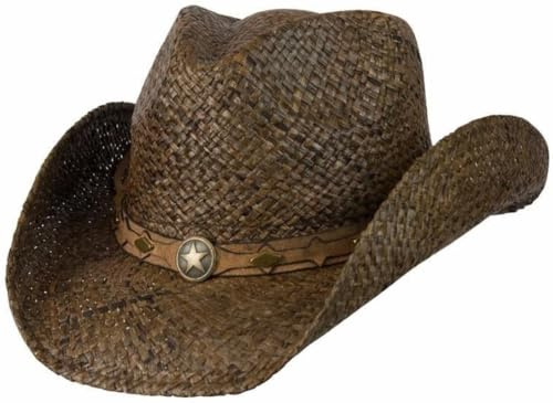 Conner Sombrero de Paja Millersview Sol Rafia (L/XL (58-61 cm) - marrón)