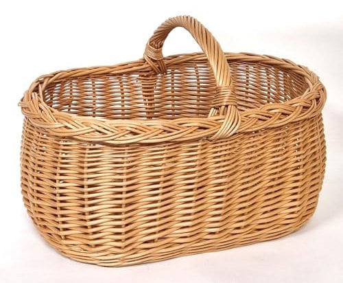 Tigana Einkaufskorb Pilzkorb aus Weide 44 x 30 cm Nr. 7010244-1F