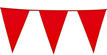 Boland - Riesen-Wimpelkette, Größe 10m, Fahnenkette, Foliengirlande, Hängedekoration, Karneval, Mottoparty, Geburtstag, Kindergeburtstag