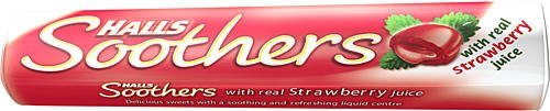 Halls Medicated Cough Drops x5 (Soothers Strawberry)