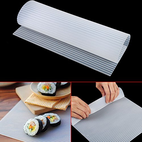 Sushi Laufband Silikon Roller Maker Sushin DIY Sushi wieder Kuchen Verwendbare Non-Stick Suface Oberfläche waschbar Sushi Matte Sushi-Roller aus Silikon