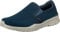 Skechers EQUALIZER 4.0 TRIPLE-PLAY, Zapatillas sin cordones para Hombre, Navy Engineered Mesh/Orange Trim, 43 EU