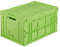 Relaxdays Profi Transportbox stabil, Gewerbe, hochwertiger Kunststoff, Qualität, PP, Grün, 60 L, HxBxT 32,5x58,5x39,5cm