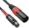 JOMLEY Mini XLR to XLR Cable, 3-Pin Mini XLR Female (TA3F) to Regular XLR Male Pro Lavalier Microphone Cable - 3.3 ft