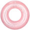 MoKo Galleggiante Anello di Nuoto, 120CM Anello da Nuoto Rotondo con Glitter in PVC, Zattera Gonfiabile per Piscina Festa Vacanza Gioccatolo Decorazione per Bambini e Adulti - Oro Rosa