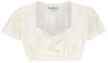 Stockerpoint Women's Dirndlbluse B-3033 Special Occasion Dress, White, 38