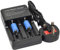 BTBAI 2 batterie + caricabatterie 14250 ER14250 ER14250 LS14250 ER14250H 1/2-R6 1/2-AA ricaricabile per LED Flash Light Torch Top Flat 280mah 3.6/3.70V Li-ion K120 K-120 AC Dual k1a
