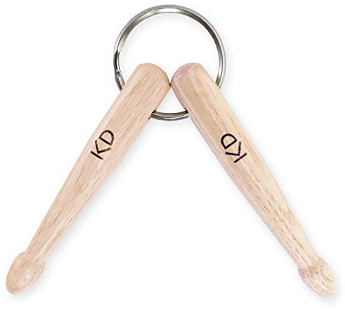 keepdrum Mini baguettes en bois porte-clés cadeau pour musiciens