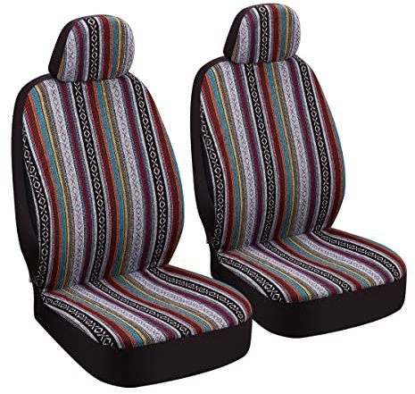 SOBONITO Auto-Sitzbezüge Vordersitze,Auto-Sitzbezug Set Universal für Fahrersitz und Beifahrer Zubehör,Schonbezüge,Schweres Deckentuch Stoff (FR-A)