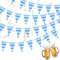 99ft/30m Oktoberfest Deko Wimpelkette, Bayrische Wiesn Deko, 3 Stück Oktoberfest Wimpel Girlande Bayern Wimpelgirlande Wimpelkette Outdoor Wetterfest für Oktoberfest Bayrische Wiesn Party Deko
