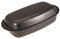 SIDCO Bratenform mit Deckel Backform Auflaufform Brotbackform schwarz Form 37 x 20cm