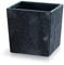 2in1 Blumentopf mit Einsatz Pflanzkübel Kräutertopf Blumenkübel Beton Optik Kunststoff 29,5 cm x 29,5 cm x 29 cm (Anthrazit)