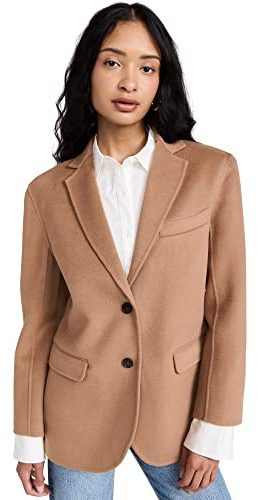 ANINE BING Women's Quinn Blazer, Brown, S