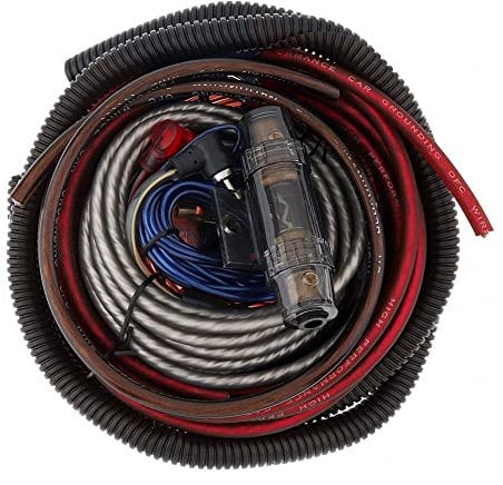 MOCNT Kit Cavi Amplificatore Auto 8GA AWG Auto Audio Subwoofer Cablaggio Amplificatore Kit Cavi di Installazione RCA Alimentazione Altoparlante Filo Fusibile AGU 1800W