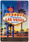 Retro Blechschild - Las Vegas Hinweis Schild, Deko Schild, Poker Casino Fans - hochwertig geprägtes Stahlblech - 3D Effekt - 30 x 20 cm