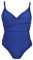 Soaked Ladies Tummy Control Swimming Costume (Navy, 24)