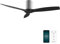 Cecotec Ventilador de Techo EnergySilence Aero 5500 Aqua IronBlack Connected, Motor DC 40W, Diámetro 132 cm, Bajo consumo, Wifi, Mando, Exteriores, Temporizador, Verano e invierno, Silencioso