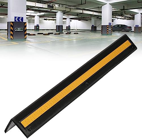 RVUEM Reflektierender Wand Kantenschutz, Gummi Wandecken Schutz, Wandeckkanten Und StoßStangenschutz, FüR ParkhäUser Und LagersäUlen, Garagenwandschutz,4pcs,100cm
