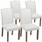 DUMOS Esszimmerstühle 4er Set, Elegant und Schön Modern Stühle Esszimmer, Leinenstoff Gepolstert küchenstühle, Kratzfester Boden Esszimmerstuhl Geeignet für Küche, Wohnzimmer, Schlafzimmer (Grau)