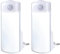 Hiboom 2 Pcs Veilleuses 4 en 1 Amovibles avec Batterie Veilleuses LED à Douille Rechargeables Veilleuse Enfichable avec Prise UE Lampes de Poche à Détecteur de Mouvement pour Panne de Courant