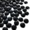 FANTIAN 2,3 kg schwarze Glasmurmeln, schwarze Glassteine, dekorative schwarze Glaskiesel für Vasenfüller, Aquarien, Pflanzen, Blumentöpfe, Springbrunnen, Basteln, Tischstreuung und Feuerstellen