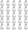 Faankiton 25 Pezzi Pressacavi Regolabili PG9, Connettori Pressacavi Impermeabili, Pressacavo Impermeabile Nylon, Pressacavi Elettrici Impermeabili, Passacavo Impermeabile, Bianco