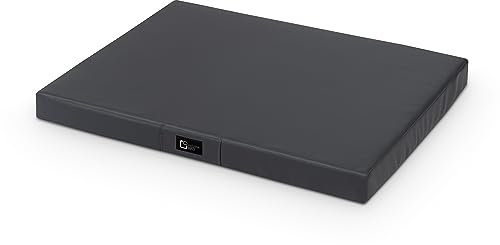 Orthopädische Matratze für Hunde Anton Grosse Mittelgroße Kleine Hunde - Hundekissen Hundebett aus Kunstleder | Hundematte Waschbar Wasserdicht Langlebig Rutschfest (XL|100x80x8cm, Anthrazit)