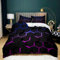 BanbE Bettwäsche Schwarze Geometrie 180x200 cm 3 teilig Bettbezug Set mit Kissenbezüge, Bettwäsche-Sets Mikrofaser mit Reißverschluss Weich und Bügelfrei