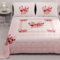 PETTI Artigiani Italiani - Copriletto Singolo Estivo 170x260cm 100 g/m² Double Face, Trapuntino Letto Singolo Primaverile, Trapunta Leggera, Fiocco Rosa, 100% Made in Italy