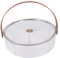Gzsekken Divided Serving Tray with Lid, with a Handle Removable Compartments Fruit Vegetable Snack Tray Container with 5 Compartments Appetizer, Chips, Dip, Nuts, Fruits, Veggies, Candy, Snacks