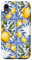 iPhone XR Lemon italian blue tiles pattern portugal morocco azulejo Case