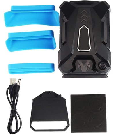 Fruusv Ventilador de refrigeración pequeño para laptop, ventilador de refrigeración, ventilador de refrigeración USB para laptop, ventilador de refrigeración externo para laptop, dispositivo de