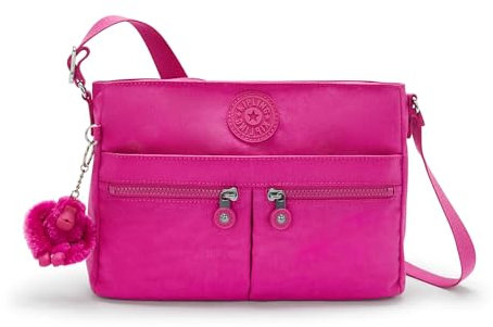 KIPLING KIPLING New Angie, Crossbody Femmes, Fuchsia Vif, 10.75''L x 8''H x 3''D