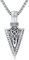 REDSUN Wikinger Pfeilspitze Anhänger Halskette 925 Sterling Silber Viking Pfeil Dolch Keltisches Anhänger Amulett Wikinger Pfeilspitze Schmuck für Mann Freund Bruder Damen
