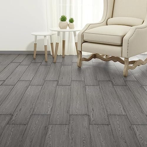 Baumaterialien, Bodenbelag & Teppich Selbstklebend PVC Bodenbelag Dielen 5,21m? 2mm dunkelgrau