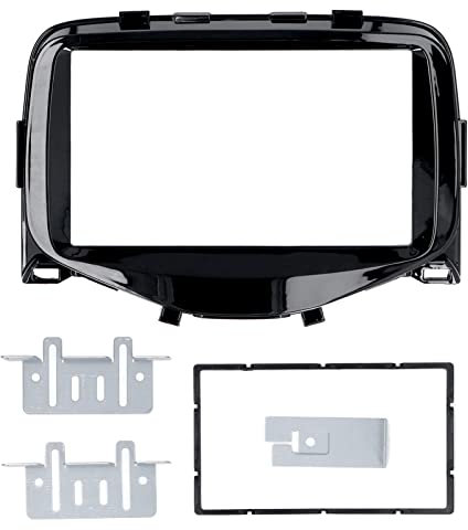 Kit de embellecedor de montaje para salpicadero de coche, radio estéreo, GPS, CD, DVD, panel de repuesto, diseño elegante Aygo 2014-2015