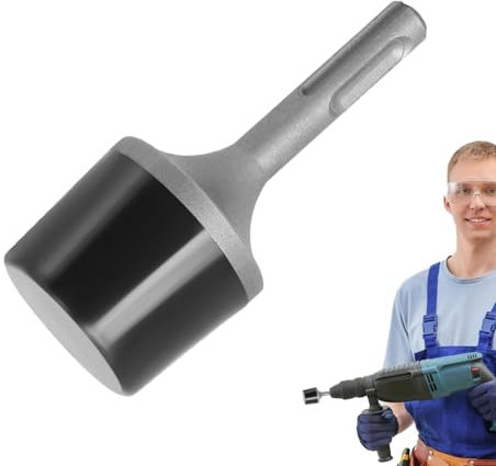 Herramienta de martillo de mazo, herramienta eléctrica de goma multiusos, martillo vibrador, martillo vibrador práctico con cabezales de goma, martillo eléctrico para limpieza de tuberías