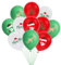 20Stück Weihnachten Luftballons Weihnachtsballon Weihnachtsdeko Kinder Christmas Helium Ballons für Weihnachten Neujahr Geburtstag Party Deko