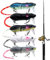 Mäuse-Angelköder,Mäuse-Barsch-Angelköder - Harte Swimbait-Köder,Realistische Mäuse-Angelköder für Süß- und Salzwasser, 5 x Harte Schwimmköder für Barsche