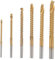 Hemobllo 1 Juego juego de brocas para trabajar la madera de albañilería broca de corte lateral broca para agujeros de madera de Acero rápido 4241 Golden