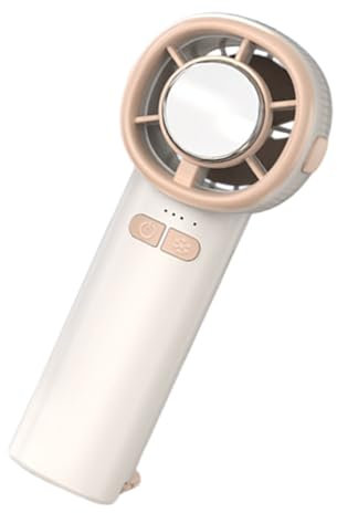 Ice Cooling Fan, Digital Display Personal Cooler, Rechargeable Fan, Portable Gadget, Wearable Device for Gym Travel Camping Outdoor Beach Walking, 2.56x2.36x6.38 inches