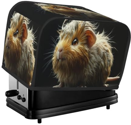 Detaillierte Zeichnung der Maulwurf-Toaster-Abdeckung, 2 Scheiben, Küchen-Abdeckungen für kleine Geräte mit Taschen, Staub- und Fingerabdruckschutz