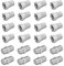 ARLI 16x F-Stecker 7–7,4 mm + 8x F-Verbinder – Stecker Verbinder Set für Koaxialkabel Sat TV Antenne mit breiter Mutter & Dichtring