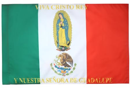 AZ FLAG Bandera de MÉXICO Cristo Rey 90x60cm para Palo - Bandera DE LOS CRISTEROS 60 x 90 cm