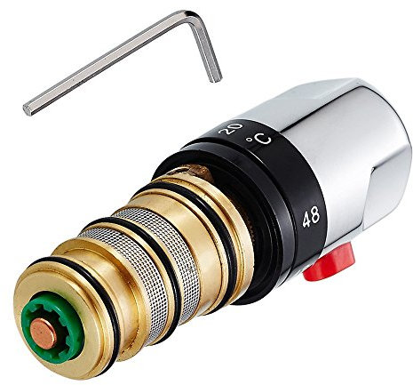 Thermostatic Bath Mixer Tap Shower Valve Handle Spare Repair Kit Cartridge Constant Temperature Control Brass